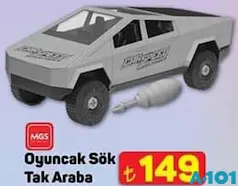 MGS OYUNCAK SÖK TAK ARABA fiyat ve kampanya bilgisi